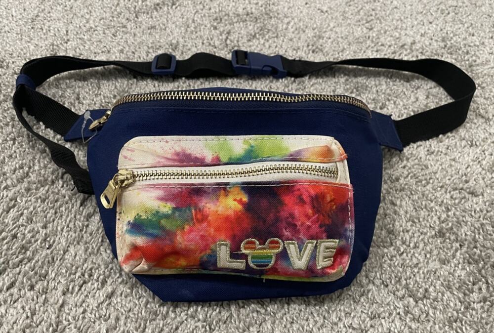 Disney Rainbow "LOVE" Pride Collection Travel Fanny Pack
